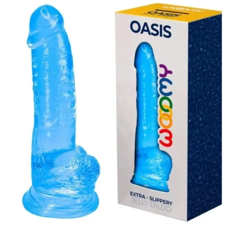 Гелевый реалистичный фаллоимитатор Oasis от Wooomy 20.6 см